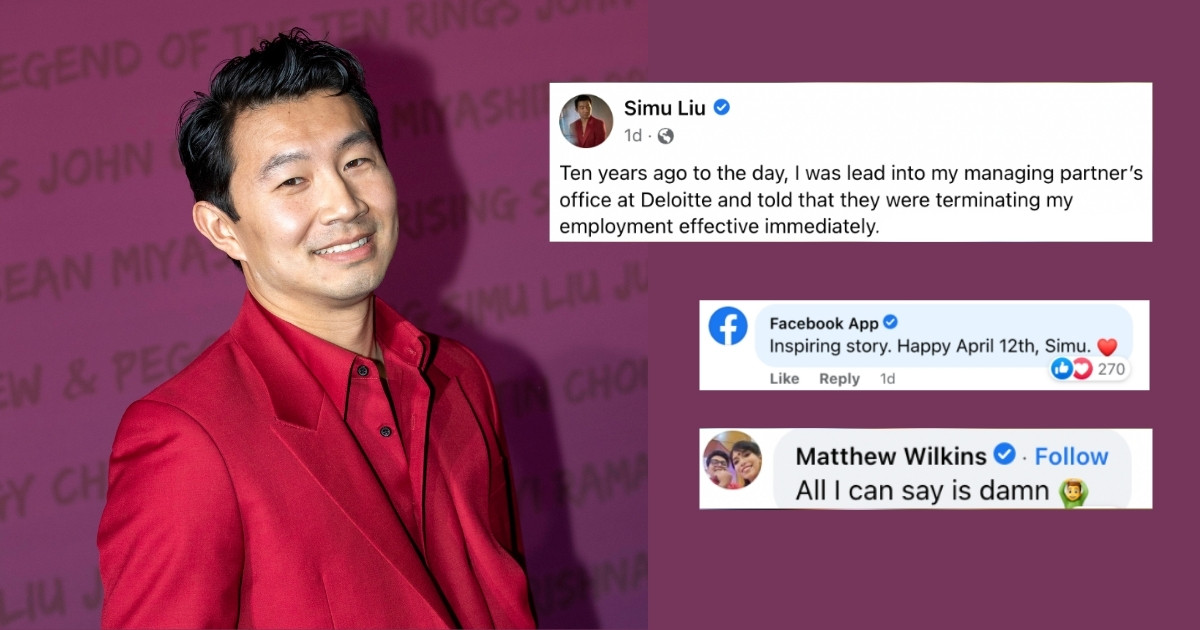 'ShangChi' star Simu Liu celebrates 10 years of getting fired from